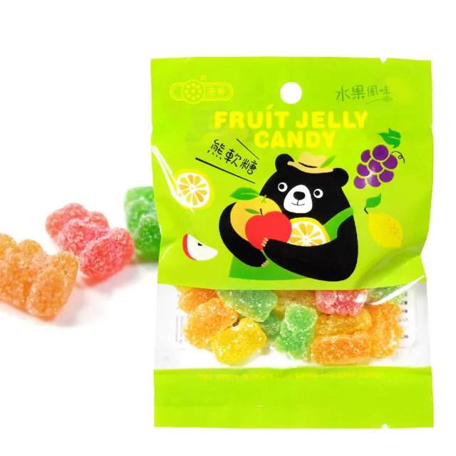 【惠香】熊軟糖55g*4包組(裹糖粉 經典小熊軟糖 小包裝)