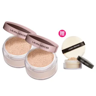 【LAURA MERCIER 蘿拉蜜思】★38女王節限定★ 煥顏透明蜜粉 Rose 29g 2入組 (校正蠟黃/粉紅冠軍蜜粉)