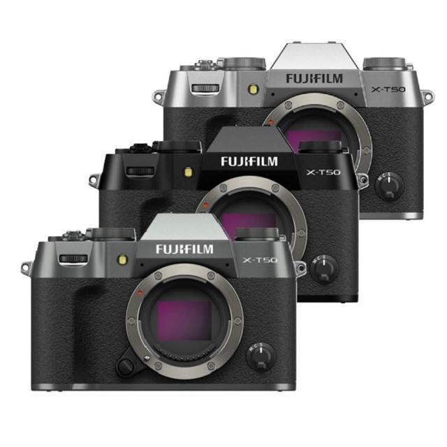 【FUJIFILM 富士】X-T50 單機身 BODY 復古微單眼相機 (恆昶公司貨 機身二年保固)