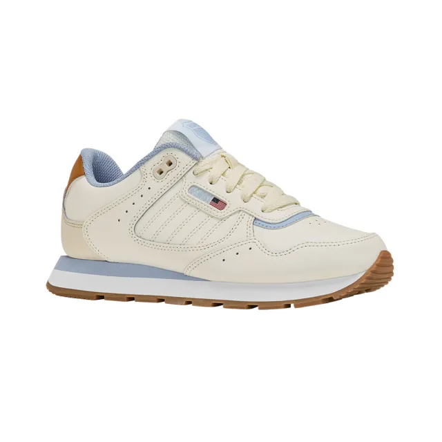【K-SWISS】經典運動鞋 VISTA RUNNER  女鞋 米白水藍焦糖色 99444-065-M