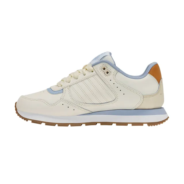 【K-SWISS】經典運動鞋 VISTA RUNNER  女鞋 米白水藍焦糖色 99444-065-M