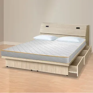 【ASSARI】雙人加大6尺房間組三件 床箱+6抽屜床架+獨立筒床墊