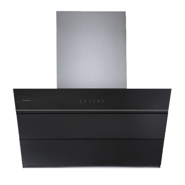 SAKURA 櫻花牌 DR-7650 系列倒T式廚房油煙機，型號 R7650XL，採用耐熱強化玻璃材質，電子式按鍵開關，3段風量調整，尺寸890x430x474mm，110V/60Hz電壓，中國製造，全機1年保固，標準安裝方式，BSMI許可依原廠公告，高效除油煙，適合現代廚房使用，提升烹飪舒適度。
