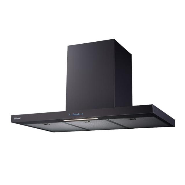 【林內】倒T式高質感不銹鋼排油煙機_黑色120CM(RH-1231B-基本安裝原廠保固)