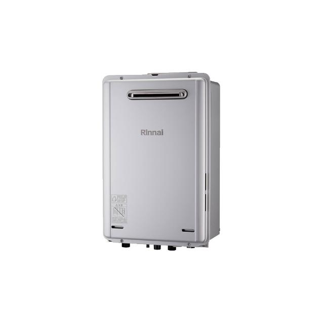 Rinnai 林內 REU-E2426W 瓦斯熱水器，來自日本原裝進口，型號 REU-E2426W-TR，適閤家庭使用。採用 RF 自然排氣設計，數位恆溫控制，提供穩定 24L/min 熱水輸出，熱效率高達 88%，能源效率等級第一級。電子式自動點火，尺寸 350×530×190mm，重量僅 15KG，110V 電壓，BSMI 許可字號 R41095，全機保固 1 年。安裝冷熱水管口徑 R 3/4\"，安全高效，完美解決沐浴與廚房熱水需求。