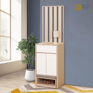 【WAKUHOME 瓦酷傢俱】Ollie日式北歐風2尺屏風鞋櫃-含穿鞋椅-B001-J807