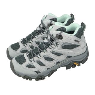 【MERRELL】登山鞋 Moab 3 Mid WP 女鞋 灰 防潑水 中筒 黃金大底 ML00004923