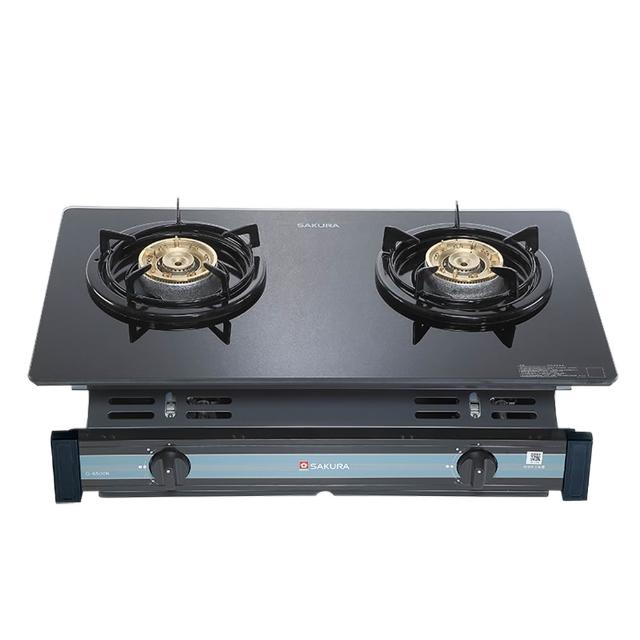 【SAKURA 櫻花】兩口玻璃面板_嵌入爐(G6500KG_原廠保固原廠基本安裝)