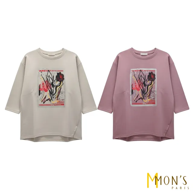 【MON’S】鳩尾花空氣棉上衣(直)