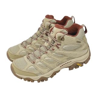 【MERRELL】登山鞋 Moab 3 Mid WP 男鞋 米紅 防潑水 中筒 黃金大底 ML00003599