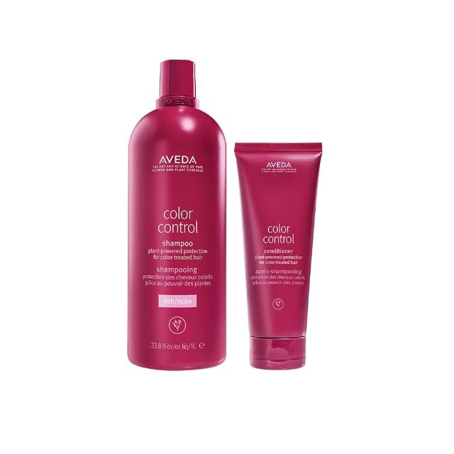 【AVEDA】護色穎采大容量組(洗髮精1000ml+潤髮乳200ml)