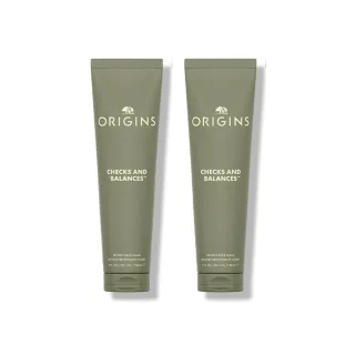 【ORIGINS 品木宣言】一舉兩得潔面慕絲組(潔面慕絲 150mlx2/溫和洗淨髒污/臉部清潔推薦)