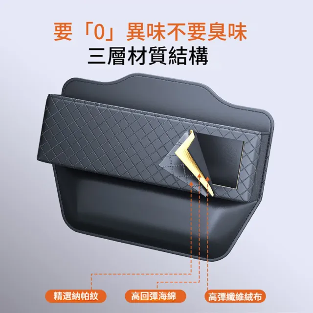 【ANTIAN】汽車座椅夾縫收納盒 車載縫隙儲物盒 優質EVA車載內飾置物托 汽車皮革置物盒