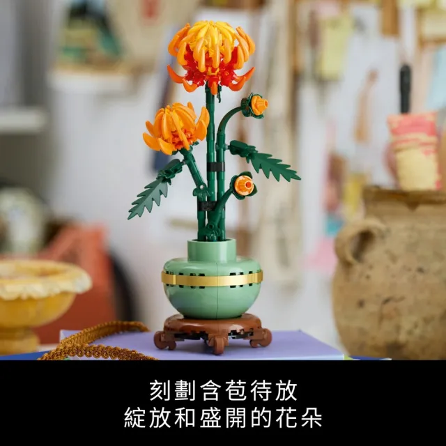 【LEGO 樂高】Botanicals 10368 菊花(花藝植栽 居家擺設 送禮推薦 玩具禮物)