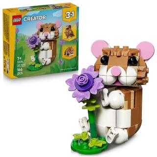 【LEGO 樂高】創意百變系列3合1 31376 可愛倉鼠和花朵(三合一玩具 DIY積木 兒童玩具 動物玩具)