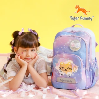 【Tiger Family】捷樂超輕量護脊書包-(中低年級110-140CM適用 穩站不倒大容量)