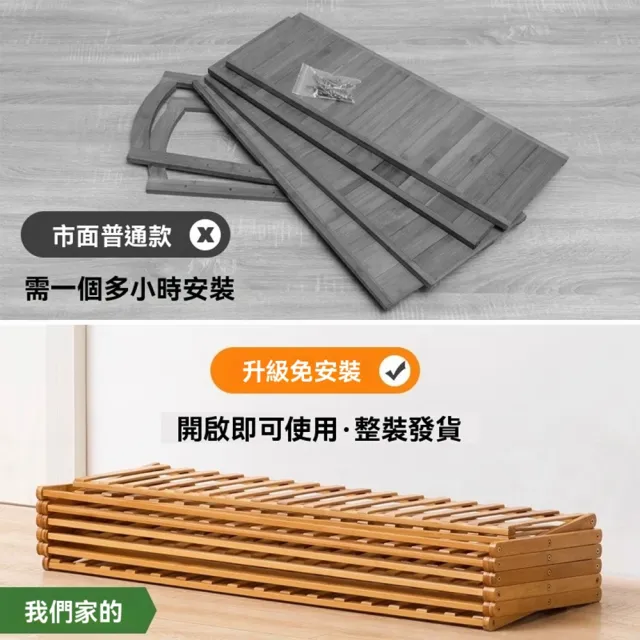 【Quality 聚家】免安裝折疊鞋架 入戶鞋架 簡易鞋架 收納鞋櫃 三層50長/70長（免安裝/可折疊/承重力強）