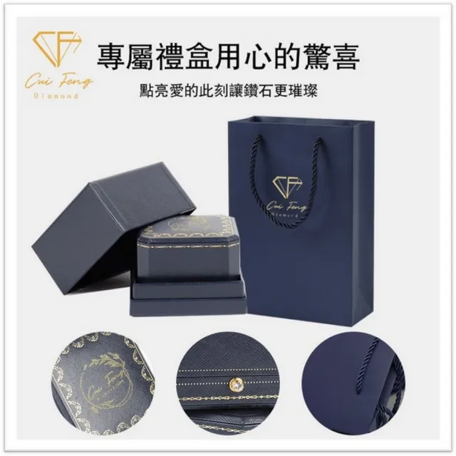 【CF Diamond】七夕情人節｜莫桑鑽 耳環 耳釘 系列(送禮首選 鑽石 生日禮物 耳勾 耳飾 耳墜 )