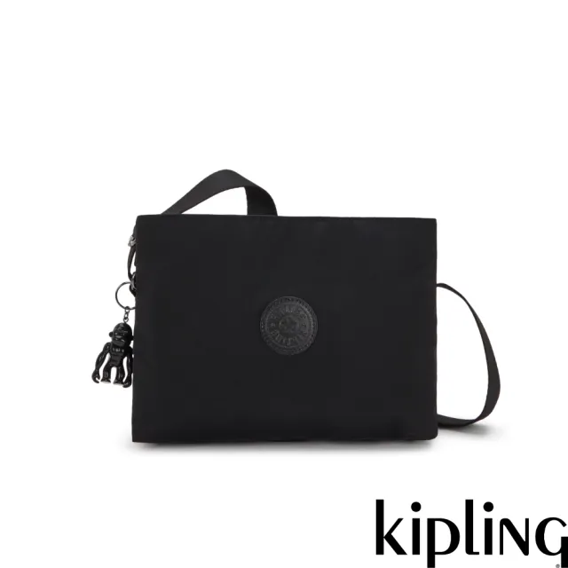 【KIPLING】碳黑簡約側背包-FABYA 女包