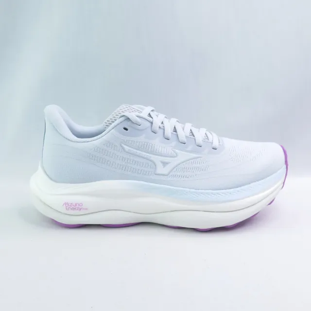 MIZUNO 美津濃】WAVE SKY 9 女慢跑鞋(J1GD250273 淺灰x白) - momo購物