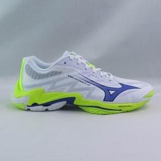 【MIZUNO 美津濃】Wave Lightning ELITE 男排球鞋 (V1GA260039 白x黃藍)