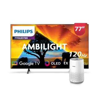 【Philips 飛利浦】77型4K 原生120Hz OLED Google TV 智慧顯示器(77OLED789) 