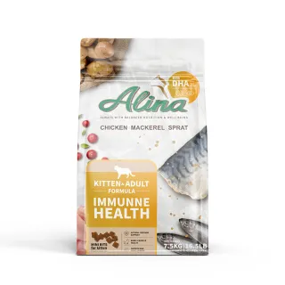 【ALINA】艾萊納 五星主廚快餐車-幼貓飼料｜免疫保健 7.5KG (貓乾糧/DHA/支持發育/充足營養)