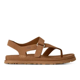 【UGG】夾腳涼鞋 女鞋 麂皮 GoldenGaze Toe Post 栗子棕 UG1175134CHE