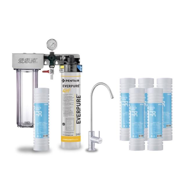 Everpure 愛惠浦 Duo-4H2 櫥下型淨水器，採用先進濾芯淨水方式，提供純淨健康飲水。規格 H51xW29xD14cm，美國原產地進口，貨源為公司貨，BSMI 許可字號 R3G712，享 1 年保固。適用前置濾芯 UF-01、RES-800、RES-100H，以及精密主濾芯 AC2、4C2 等多款選擇，5 公升以上大容量，適閤家庭長期使用。高品質淨水，推薦給注重水質的您！