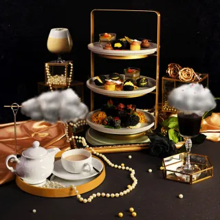 台北六福萬怡酒店大廳酒吧2人JC CAT下午茶套餐券(假日不加價)