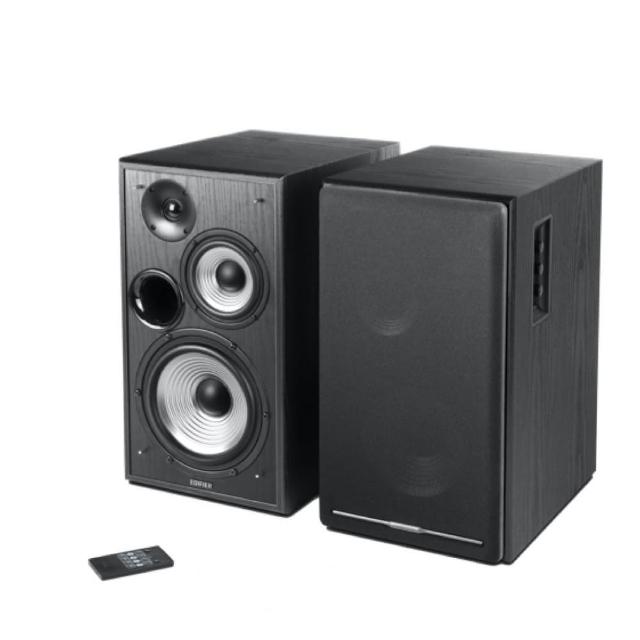 Edifier漫步者 R2750DB Edifier 漫步者 R2750DB 採用優質木質材質與經典黑色設計,提供超過 100W 強大效能,適合日常音樂欣賞與家庭娛樂。內建藍芽連線與多種輸入介面,帶來清晰高音與深沉低音的平衡音效,輕鬆打造優質聽覺空間。