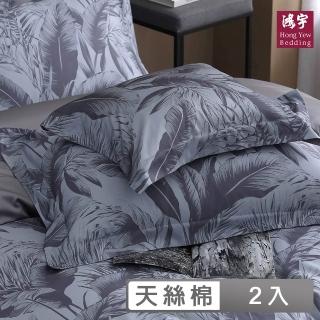 【HongYew 鴻宇】400織天絲棉 歐式壓框薄枕套-奧納爵(2入)