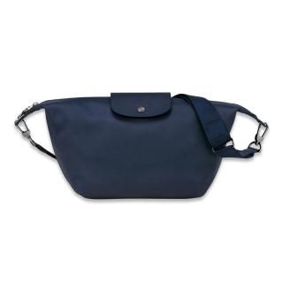 【LONGCHAMP】Le Pliage Xtra S Hobo牛皮斜背包(深藍)
