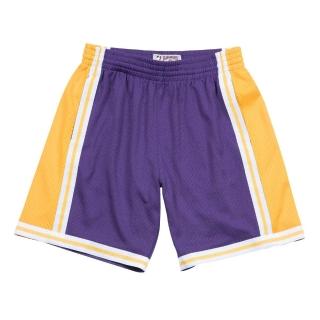 【MITCHELL & NESS】NBA 球迷版球褲 1984-85 Road 湖人 紫黃 籃球褲 運動褲 短褲
