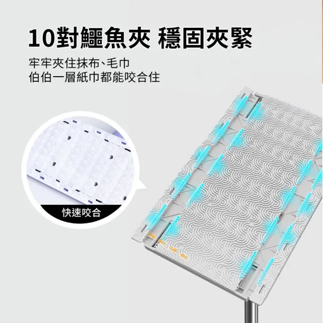 【DREAMCATCHER】洗臉巾拖把-70cm(平板拖把/免手洗拖把/懶人拖把/拖把/浴室拖把/夾布拖把/小拖把)