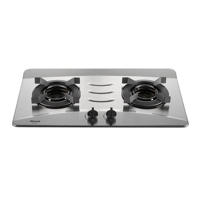  Rinnai 林內牌 RB-N2601S 雙口瓦斯爐，採用耐用不鏽鋼爐臺與高品質鑄鐵爐頭，內焰設計提升燃燒效率。支援電子連續點火，適用天然氣或桶裝瓦斯，能源效率達第一級，瓦斯消耗僅7~8kW。臺灣原裝生產，尺寸750×145×435mm，易安裝且保固1年。完美適閤家庭廚房，提升烹飪便利性與節能環保。 