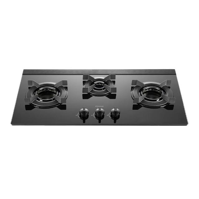 Rinnai 林內 RB-N3811G 瓦斯爐為中國製造的三口內焰爐頭設計，採用耐熱強化玻璃爐臺，電子連續點火系統，尺寸860×143×466 mm，瓦斯消耗量9~10kW，第一級能源效率，附1年保固及標準安裝，BSMI許可字號R41095，適閤家庭廚房使用，提供高效安全烹飪體驗。