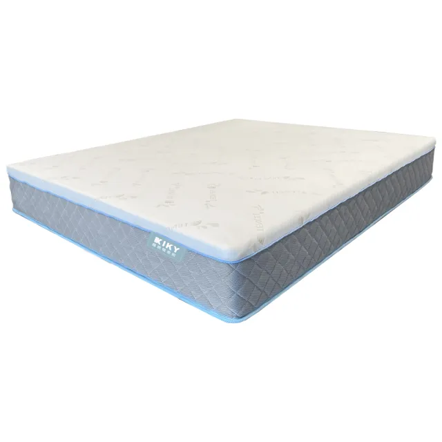 【KIKY】台灣製雙人加大2.3高支撐天絲真空捲包獨立筒床墊6x6.2尺x24cm-HouKun.厚睏