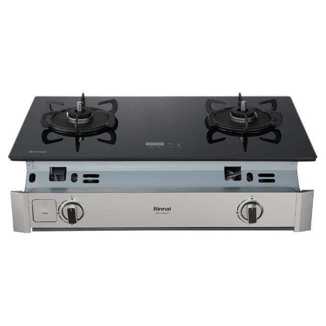 【林內】嵌入式緻溫玻璃雙口爐RBTS-A2660GB(基本安裝)