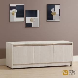 【WAKUHOME 瓦酷傢俱】Ariel極簡主義白楓木4尺坐鞋櫃A015-239