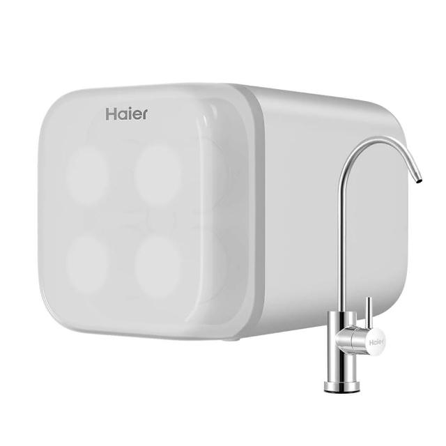 Haier 海爾 HR-WF-QUF600 櫥下型飲水機，提供清涼冰水，總儲水容量7公升以下，尺寸僅225x315x230 mm，適合空間有限的廚房。電壓110V、頻率50Hz以下、消耗功率200W以下，高效節能。保固1年，BSMI許可字號R3C628，品質可靠，輕鬆安裝於櫥下，隨時享用冰爽飲水。