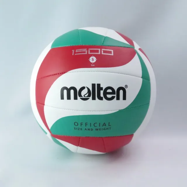 【MOLTEN】合成皮5號排球 三色螺旋紋 (V5M1500 白紅綠)