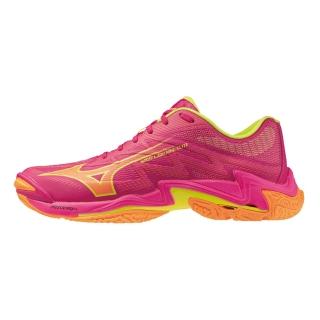 【MIZUNO 美津濃】Wave Lightning Elite 男 排球鞋 包覆 回彈 紅 橘(V1GA260042)
