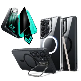 【ESR 億色】三星 S26 Ultra殼膜2件組-巧匯鏡頭支架防摔殼+特級防窺螢幕膜1片