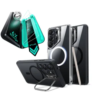 【ESR 億色】三星 S26 Ultra殼膜2件組-巧匯鏡頭支架防摔殼+特級高清螢幕膜2片