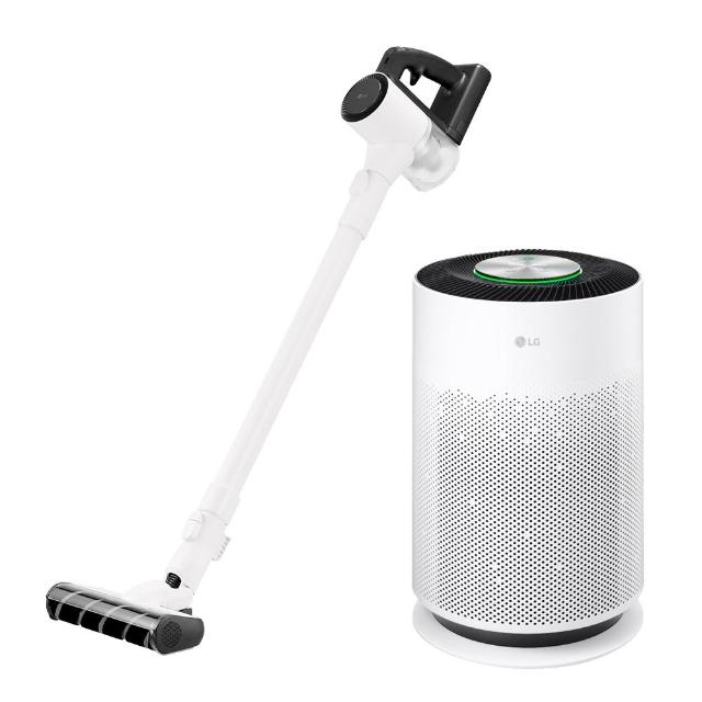 【LG 樂金】新春超值組！超淨化大白空氣清淨機xA9 Air濕拖無線吸塵器?(AS601HWG0+A7-LITEMOP/momo獨家)