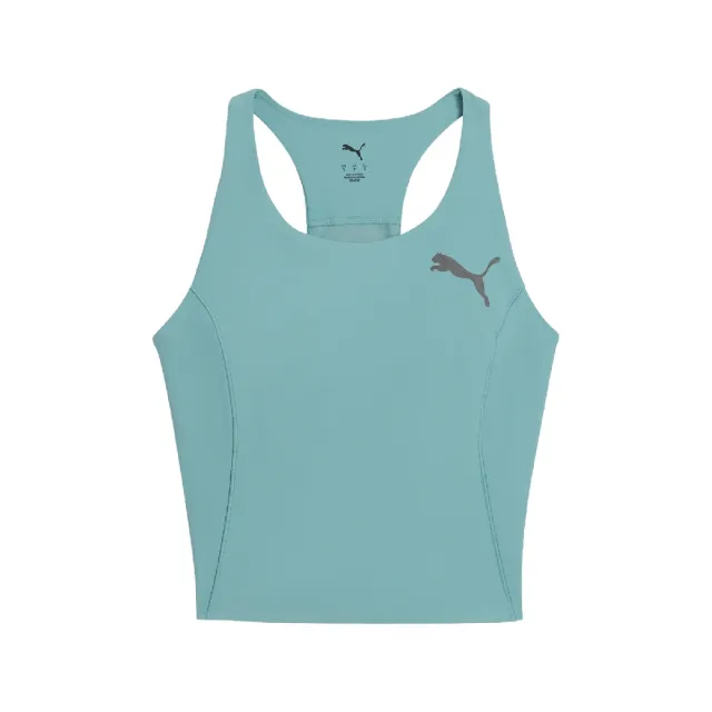 【PUMA】背心 Lightspeed Tank Top 女款 藍 快乾 無袖 合身 短版 528500-46