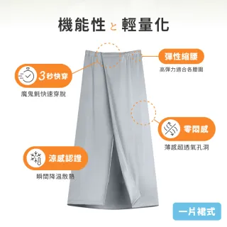 【VOLA 維菈】UV對策 冰絲 透氣 防晒裙 防曬裙 遮陽裙 裙 機車防曬裙 通勤 遮陽
