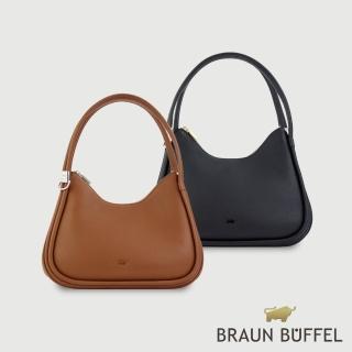 【BRAUN BUFFEL 德國小金牛】波 肩包-多色任選(BF870-27-BK/BRA) 女包送禮推薦
