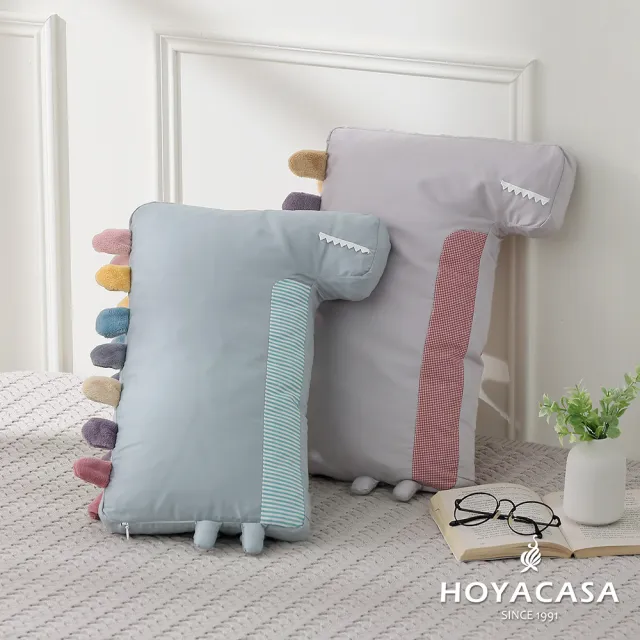【HOYACASA  禾雅寢具】恐龍抱抱安撫造型抱枕-多款任選